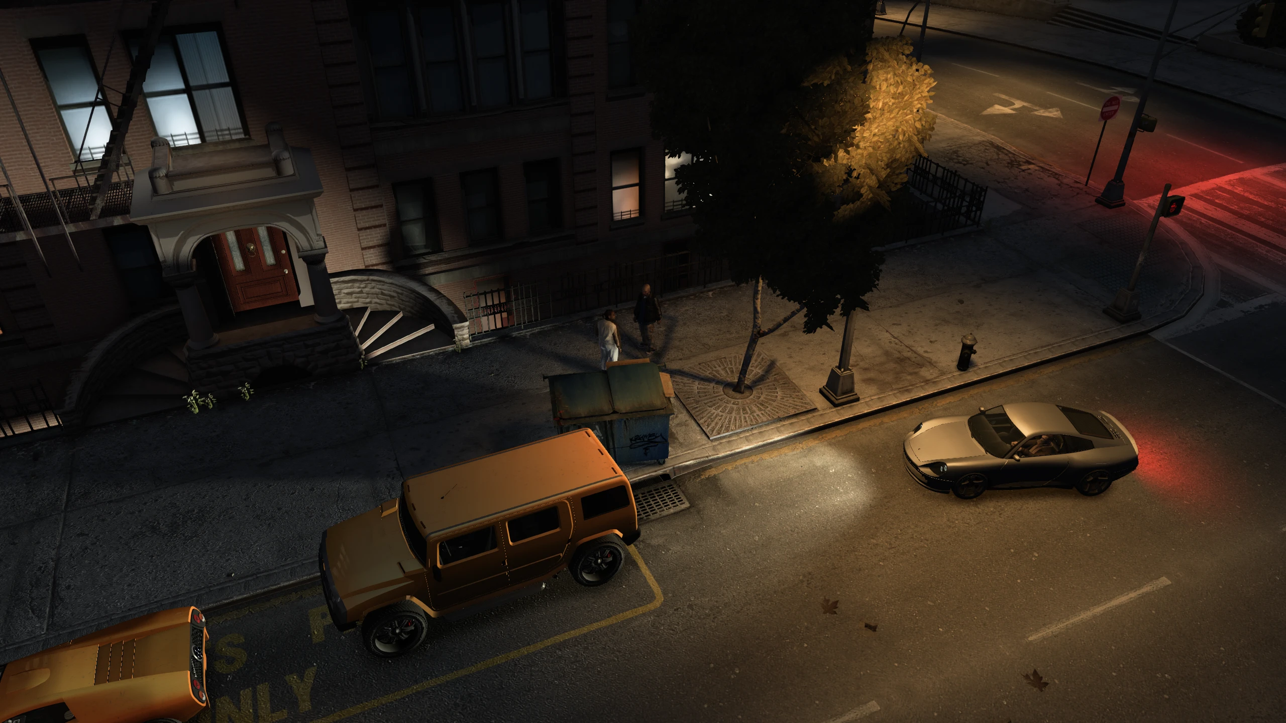 Extra Night Shadows Lampposts and Headlights