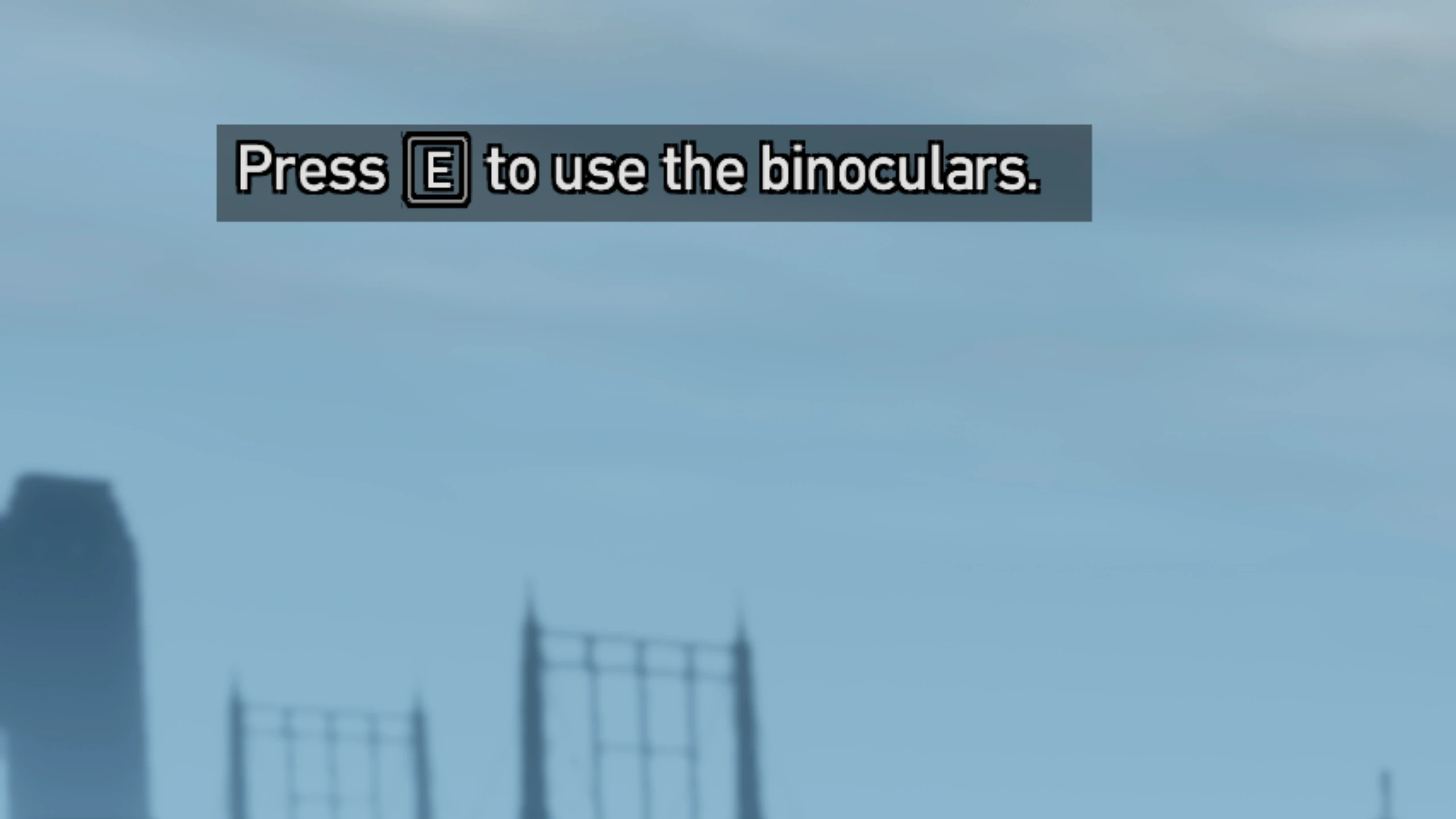 A screenshot of help box that appears in the top left corner of the screen in the PC version of GTA IV. It's smaller than the console help box.