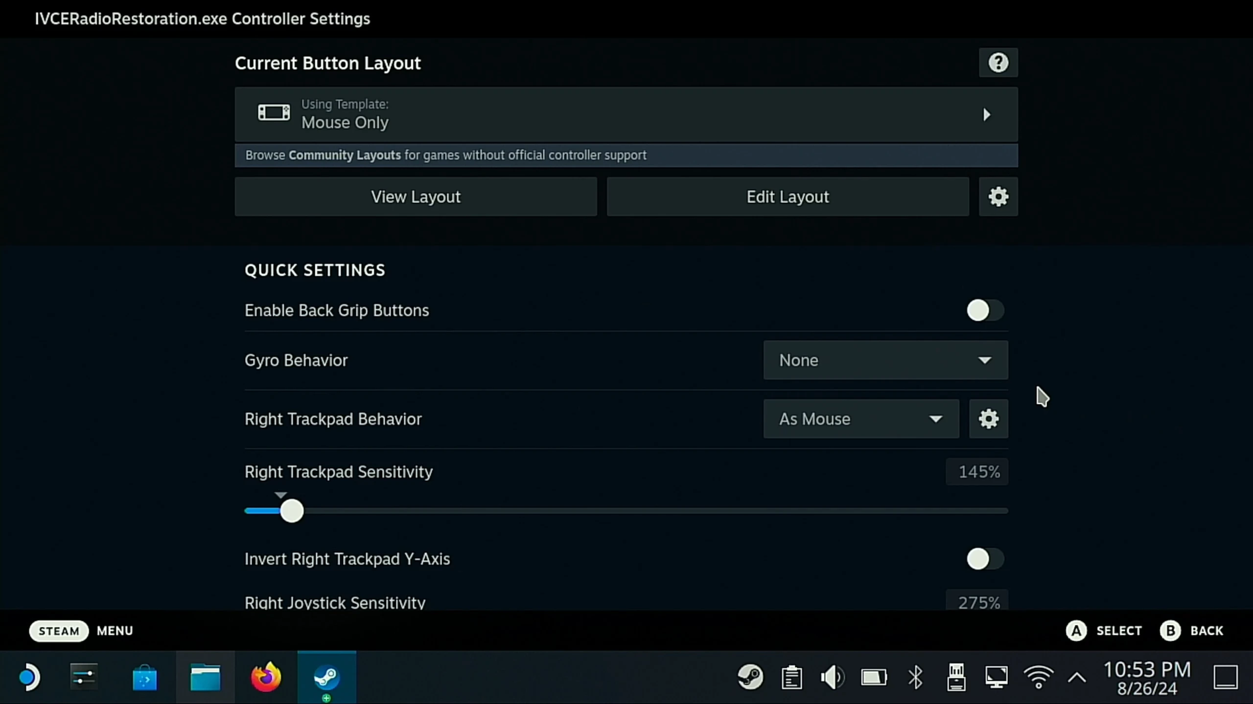 Radio Restoration Controller Settings