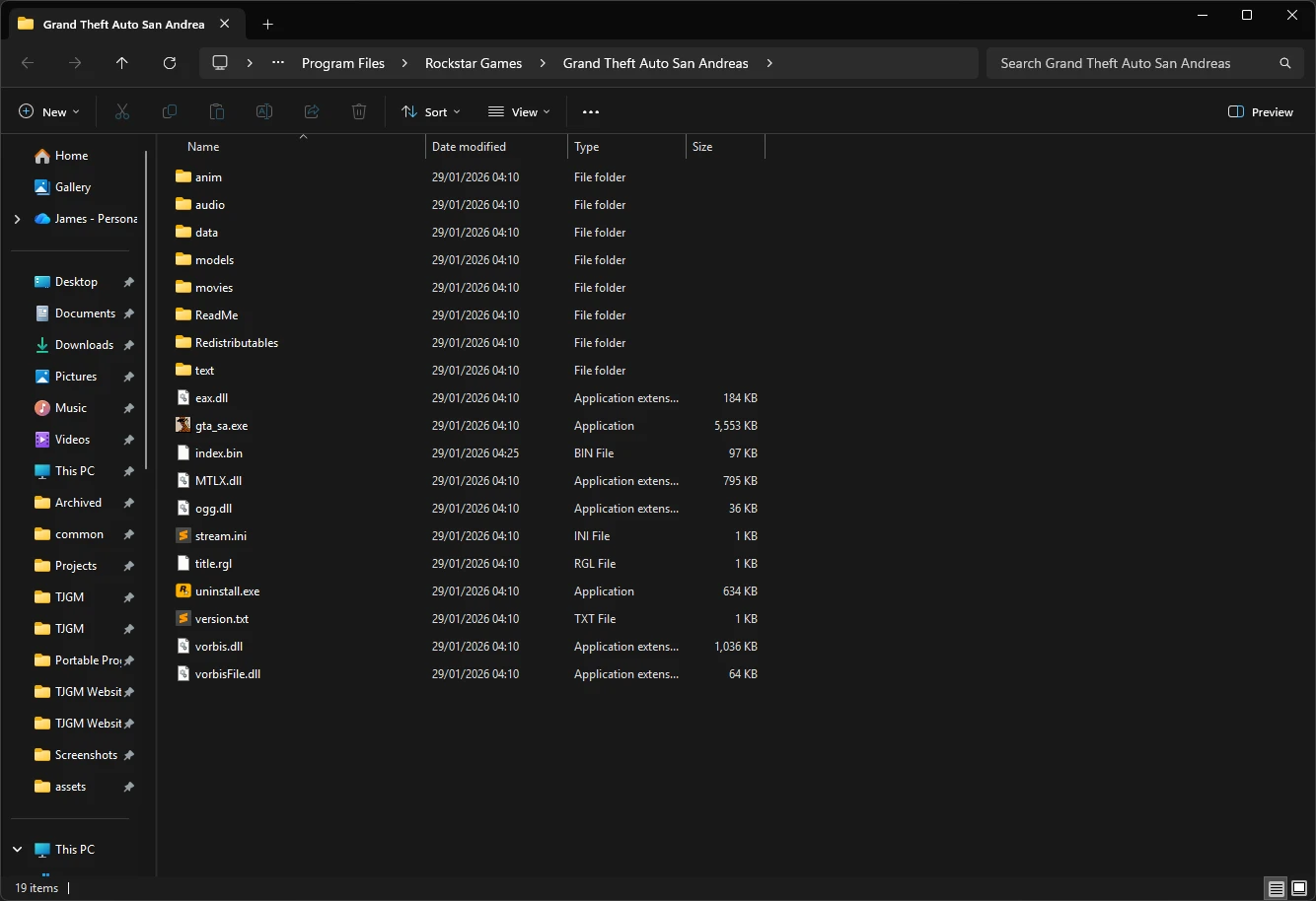 San Andreas Rockstar Games Launcher Files