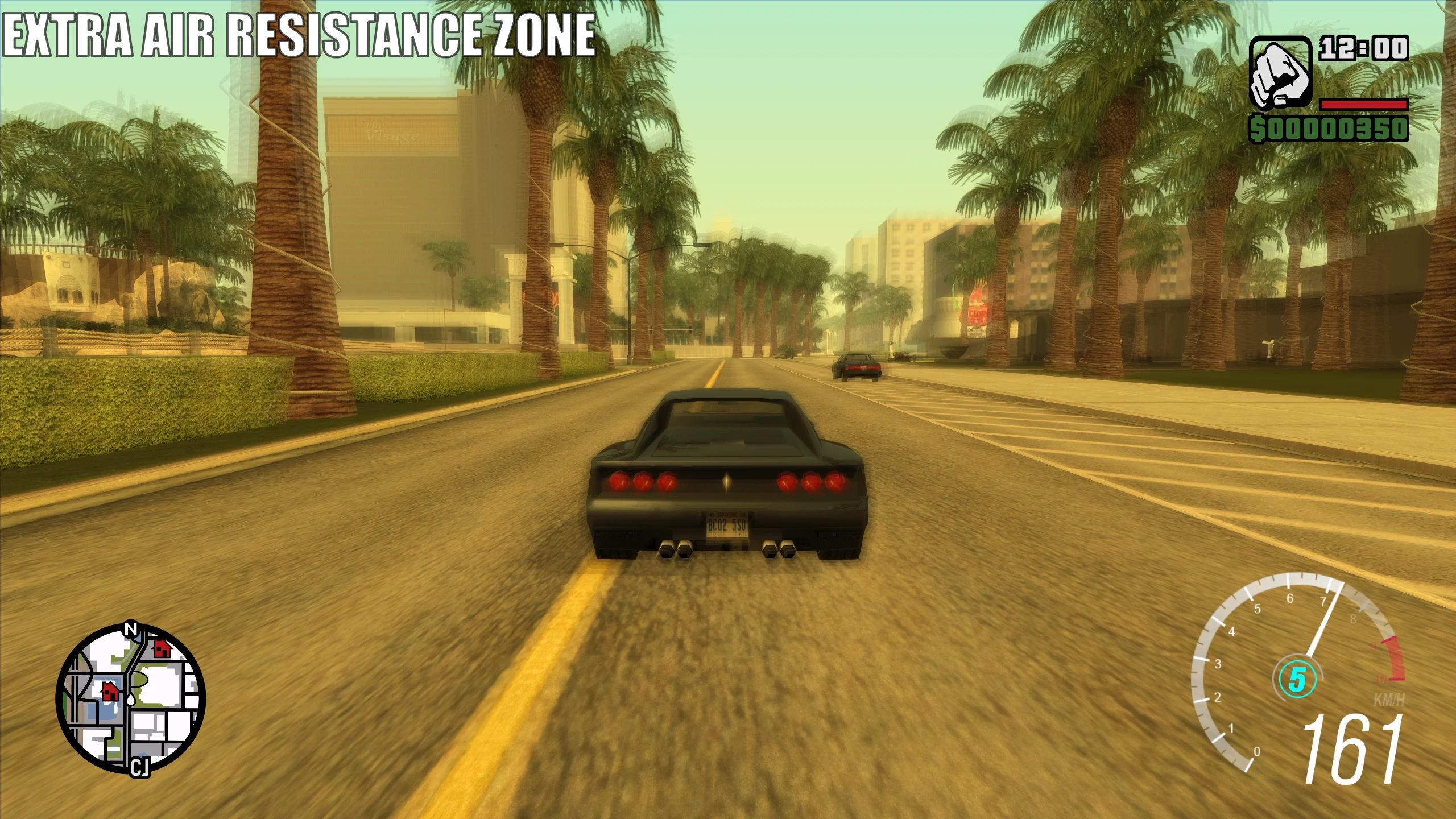 San Andreas Cheetah limited to 161KMPH in cull zone